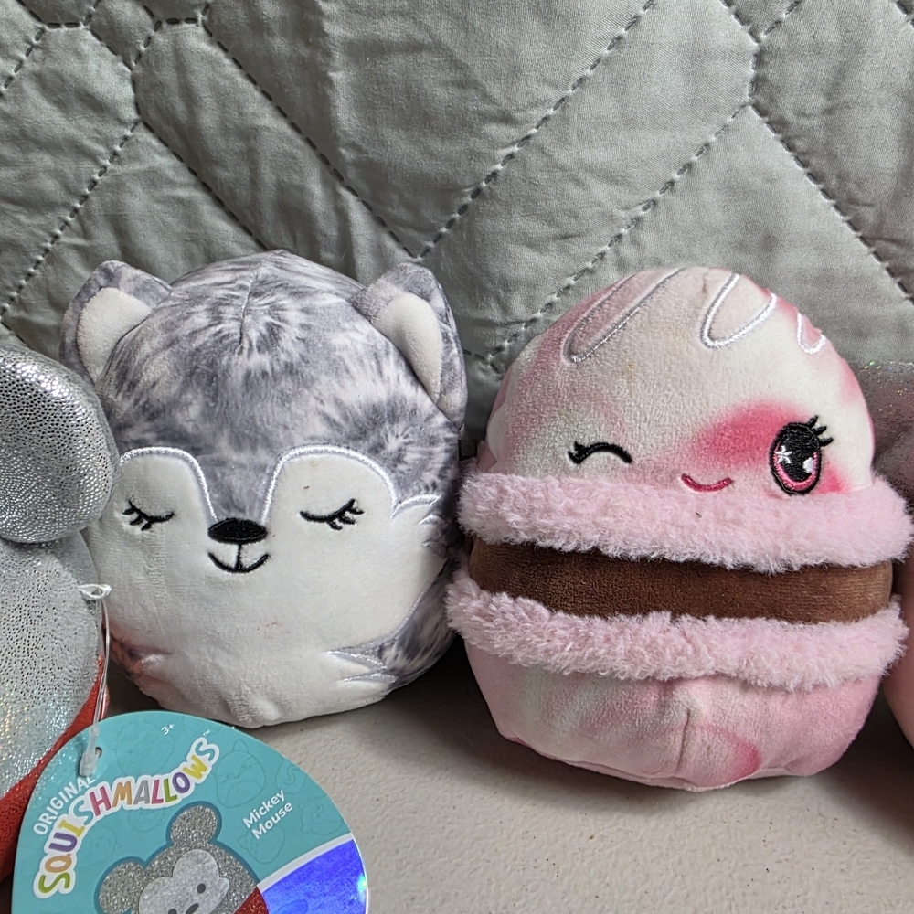 Squishmallows Plush Toy Collection - Gray, Pink, and White - Picture 2 of 6